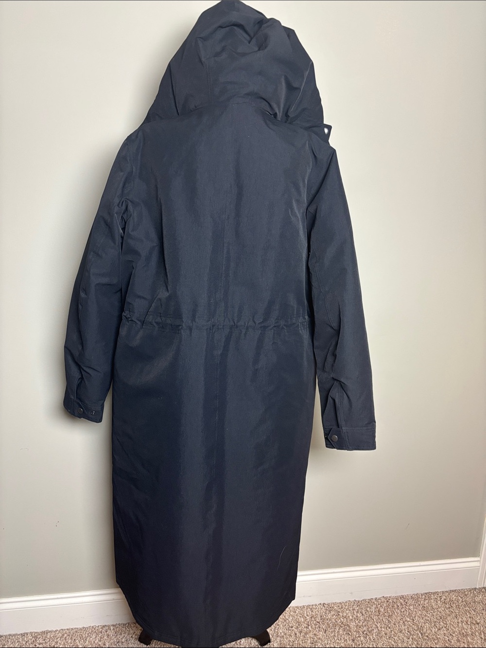 Lands' End Hooded Long Puffer Coat - Picture 3 of 5